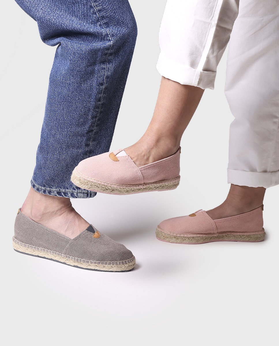 Alpargatas planas unisex de tejido en tonos lisos - Toni Pons - Gris Gris-2