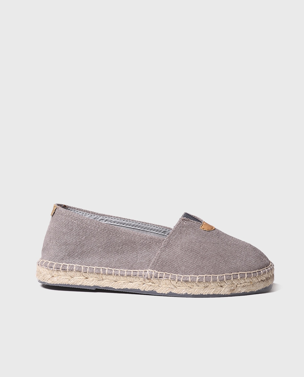 Imagen 1 de Alpargatas planas unisex de tejido en tonos lisos - Toni Pons - Gris Gris