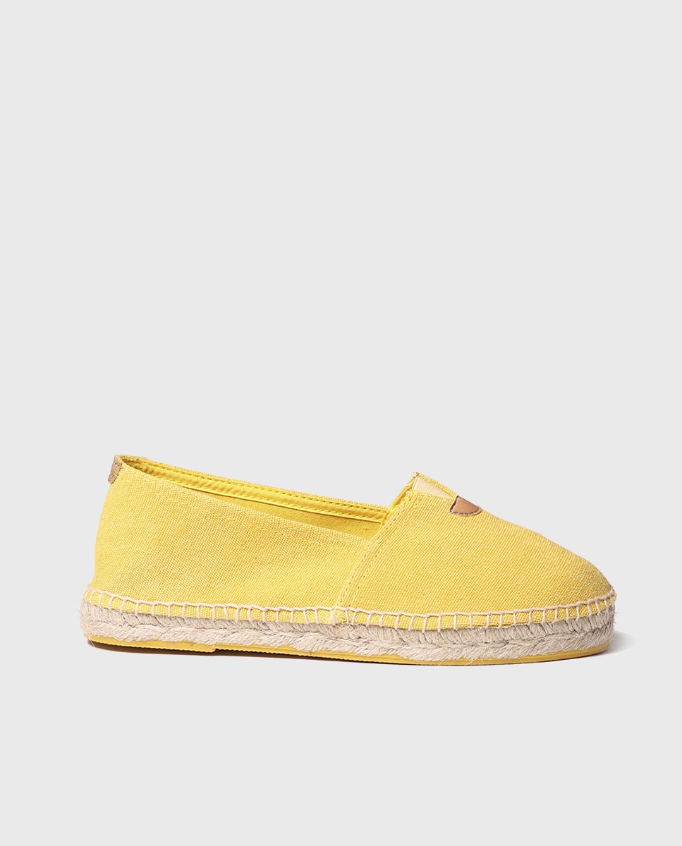 Alpargatas planas unisex de tejido en tonos lisos - Toni Pons - Amarillo Amarillo-1