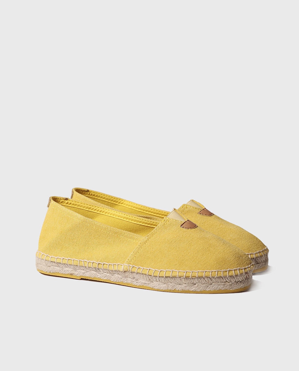 Alpargatas planas unisex de tejido en tonos lisos - Toni Pons - Amarillo Amarillo-4