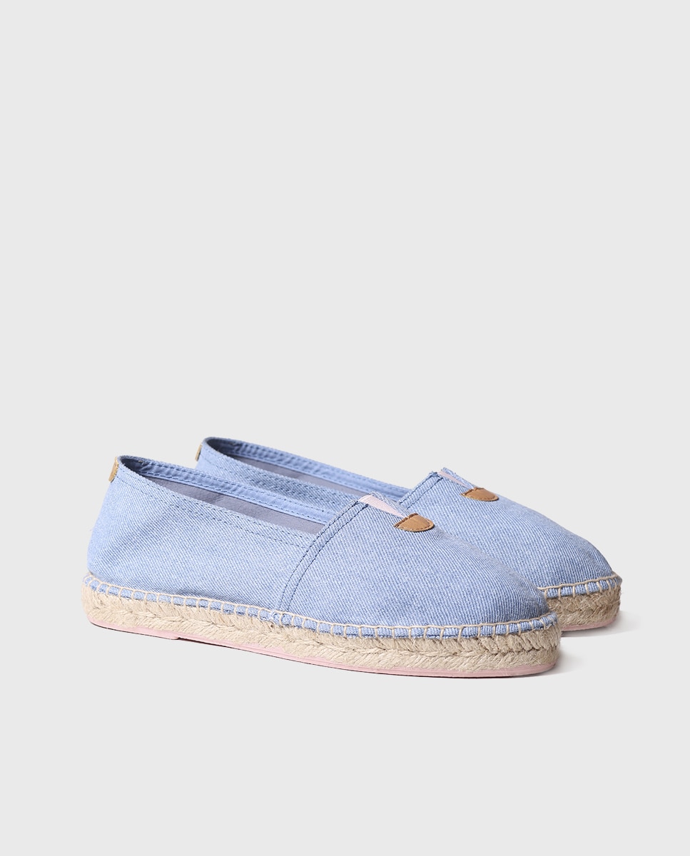 Alpargatas planas unisex de tejido en tonos lisos - Toni Pons - Azul Azul-2