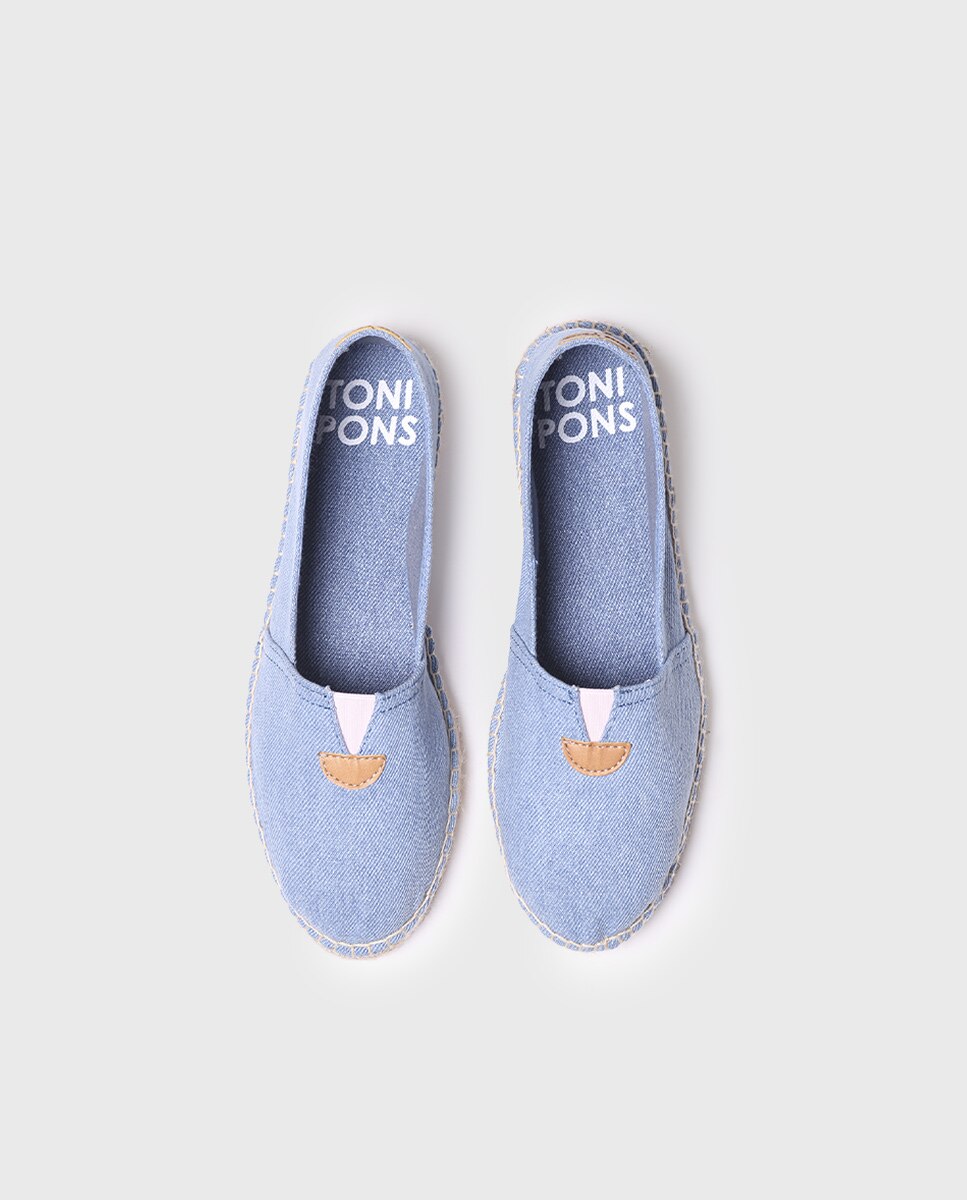 Alpargatas planas unisex de tejido en tonos lisos - Toni Pons - Azul Azul-3