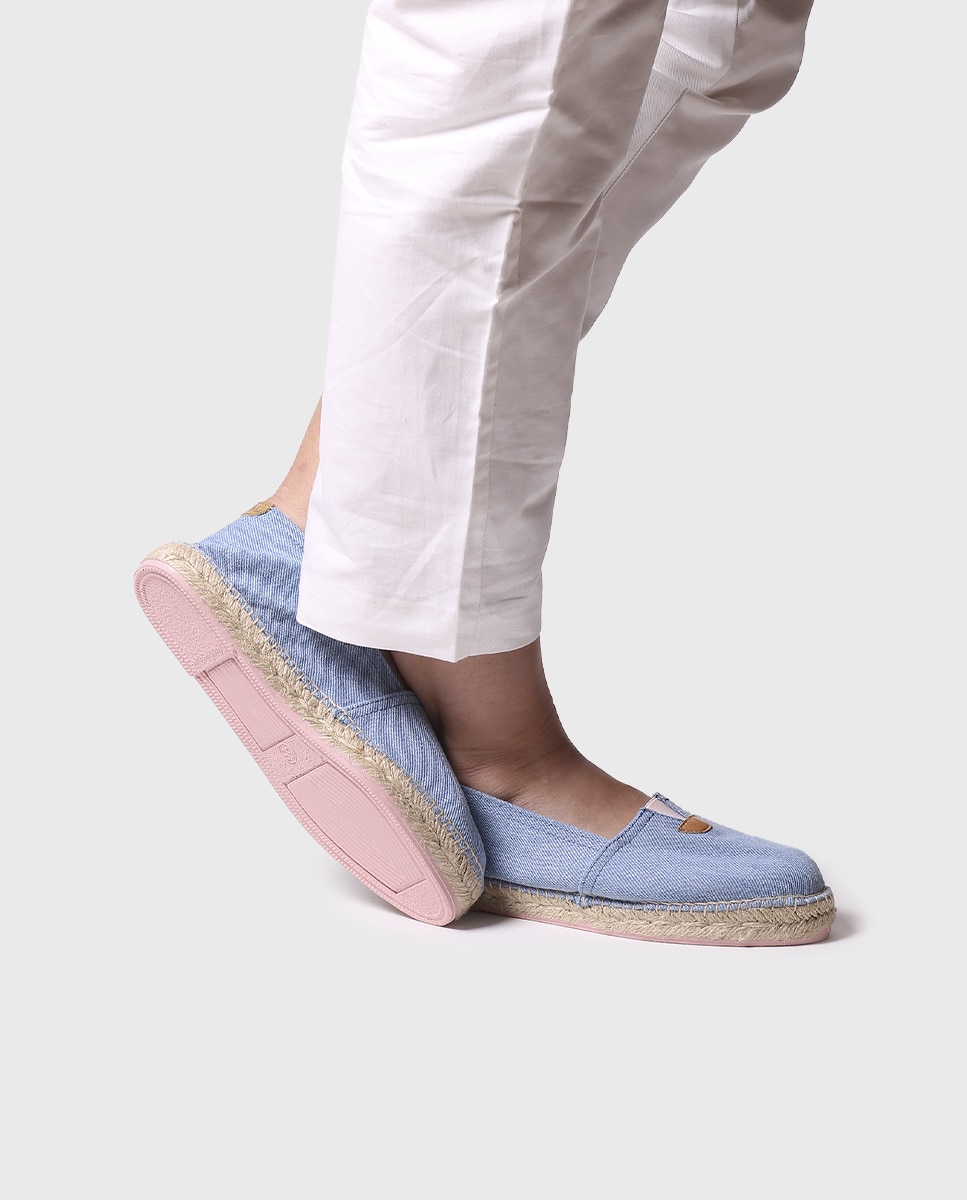 Alpargatas planas unisex de tejido en tonos lisos - Toni Pons - Azul Azul-4