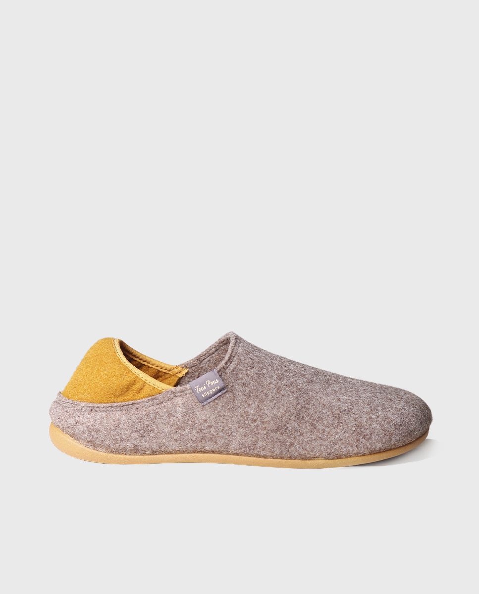 Imagen 1 de Zapatillas de casa de hombre de fieltro reciclado - Topo Topo