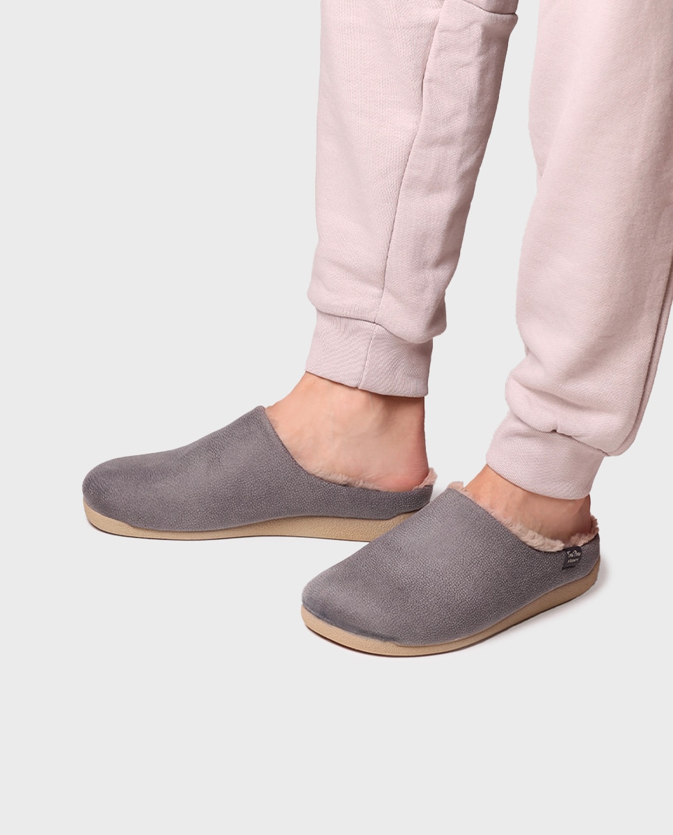 Zapatillas de casa de hombre tipo zueco - Toni Pons - Gris Gris-2
