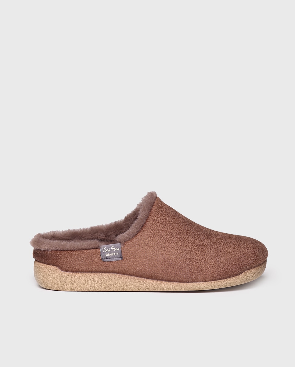 Zapatillas de casa cerradas de mujer tipo zueco - Toni Pons - Marrón oscuro Marrón oscuro-1