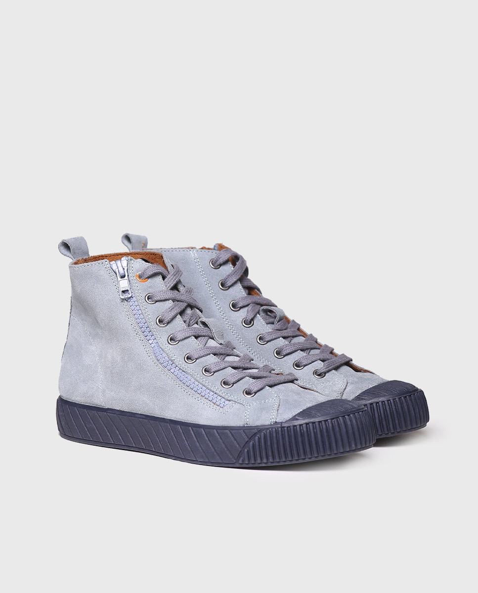 Zapatillas de serraje de mujer con cordones - Toni Pons - Azul claro Azul claro-2