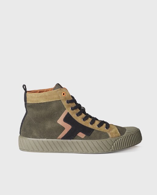 Imagen 0 de Zapatillas de serraje de hombre con cordones