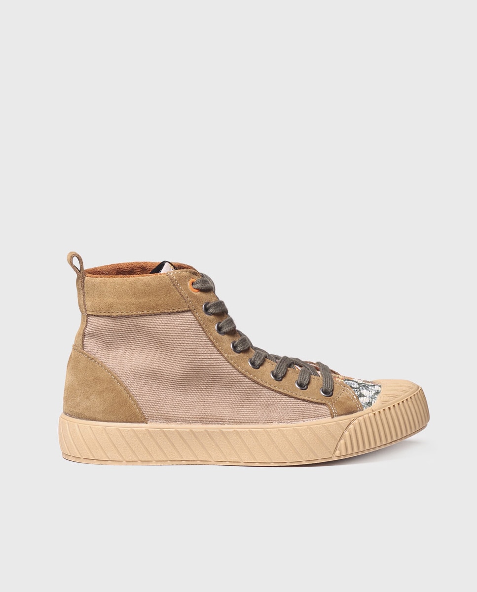 Zapatillas de serraje de mujer con cordones - Toni Pons - Beige Beige-1