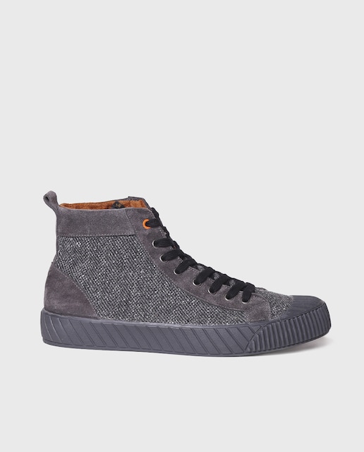 Imagen 0 de Zapatillas de serraje de hombre en tonos lisos con cordones