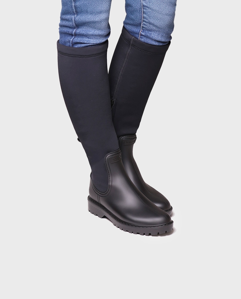 Botines de agua de mujer de caña alta - Toni Pons - Negro Negro-4