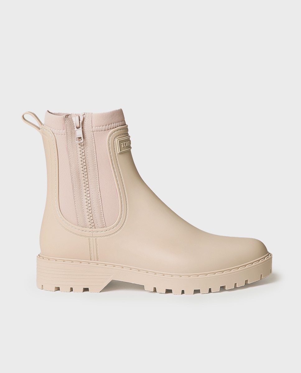 Botines de agua de mujer de caña baja - Beige Beige-1
