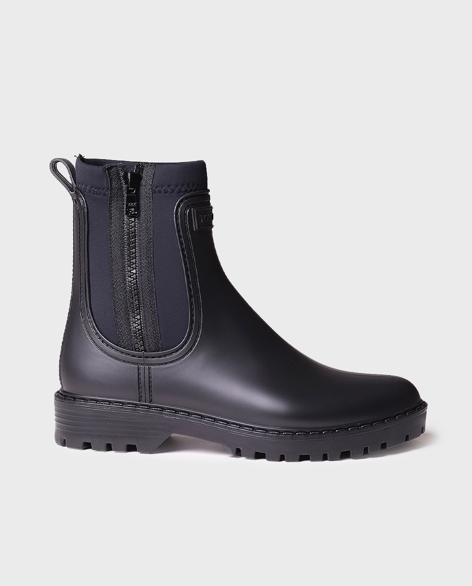 Botines de agua de mujer de caña baja - Negro Negro-1