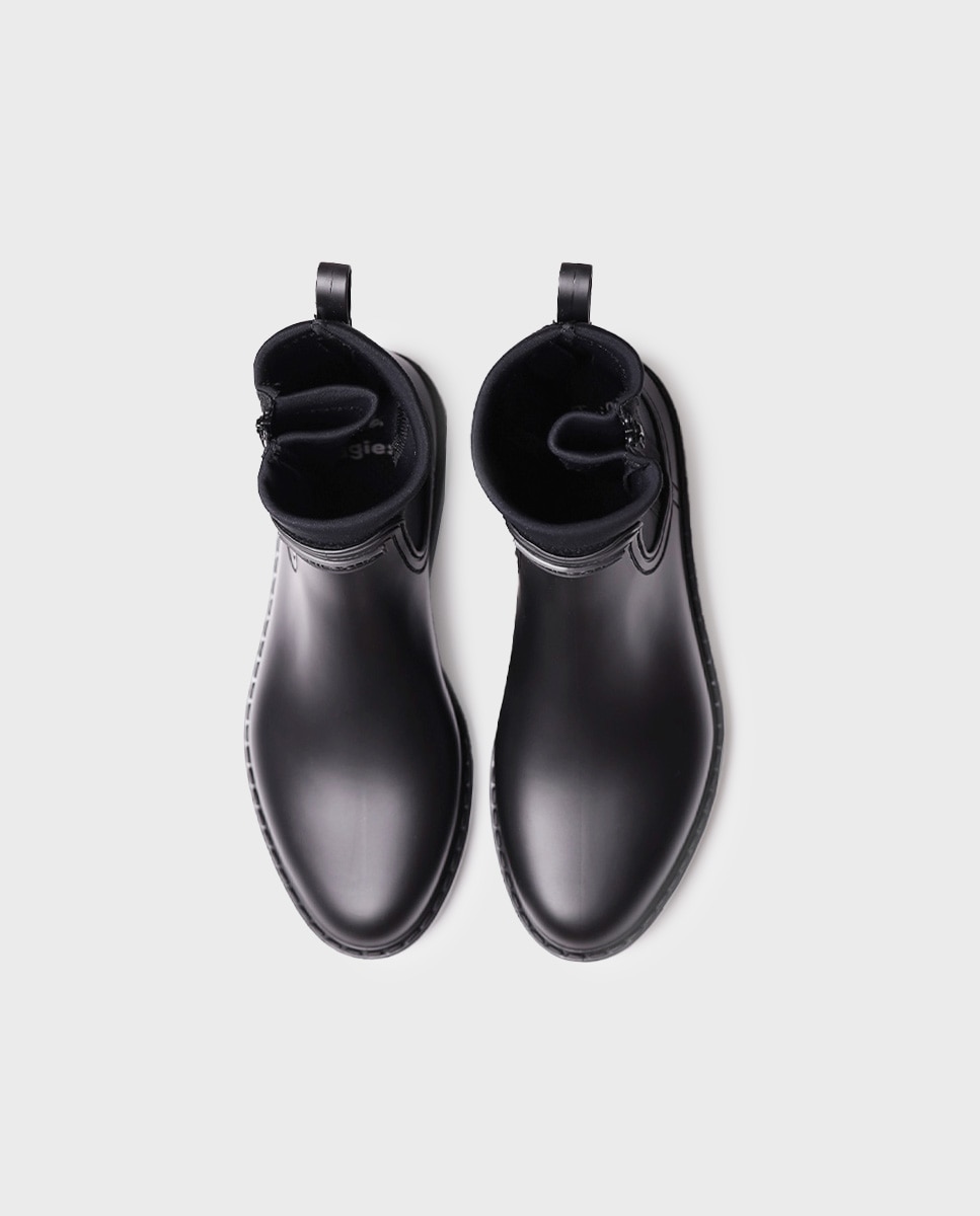 Botines de agua de mujer de caña baja - Negro Negro-3