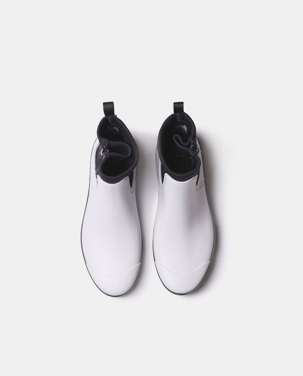 Botines de agua de mujer de goma con cremallera - Toni Pons - Blanco Blanco-3