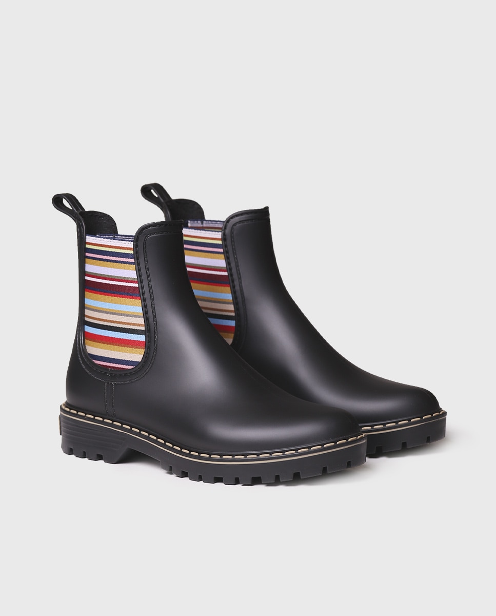 Botines de agua de mujer de goma con elásticos - Multicolor Multicolor-2