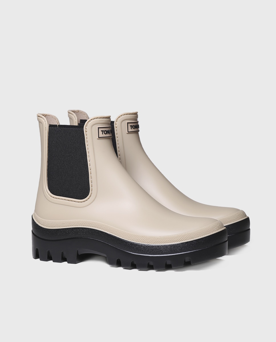 Botines de agua de mujer con plataforma - Toni Pons - Beige Beige-2