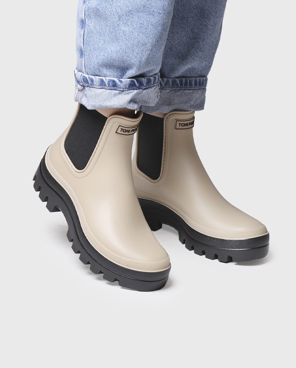 Botines de agua de mujer con plataforma - Toni Pons - Beige Beige-4