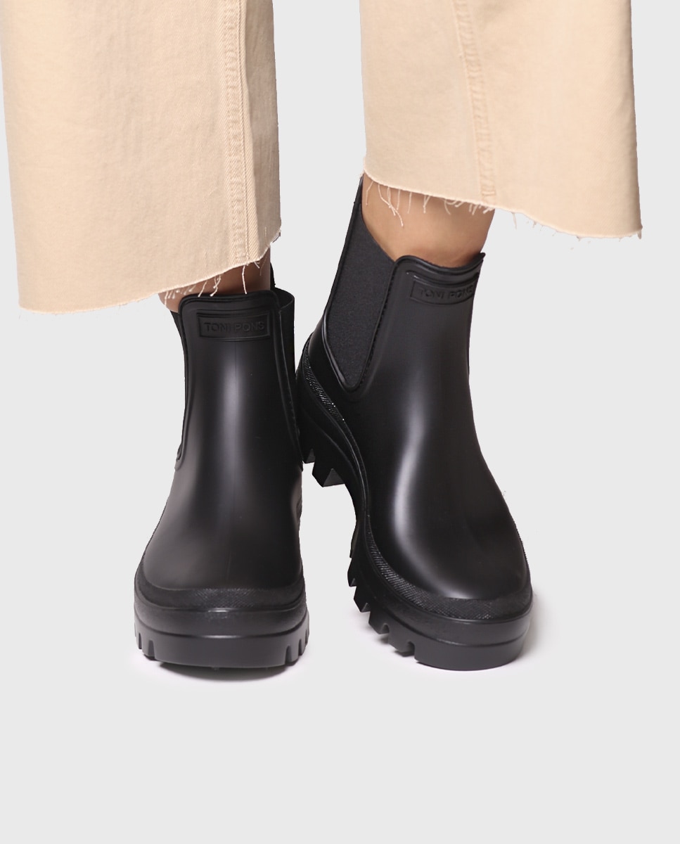 Botines de agua de mujer con plataforma - Toni Pons - Negro Negro-2