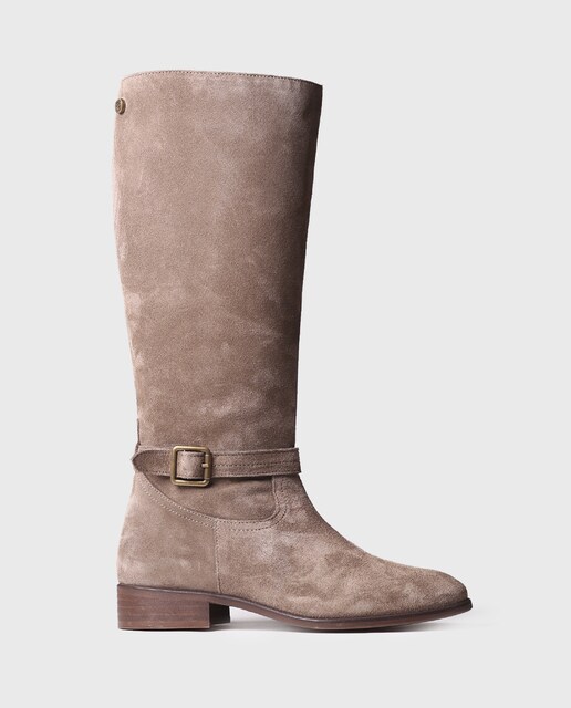 Imagen 0 de Botas de mujer de serraje con cremallera
