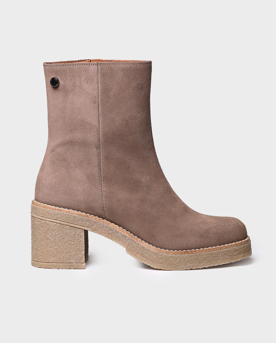 Botines de mujer de serraje con cremallera - Toni Pons - Topo Topo-1