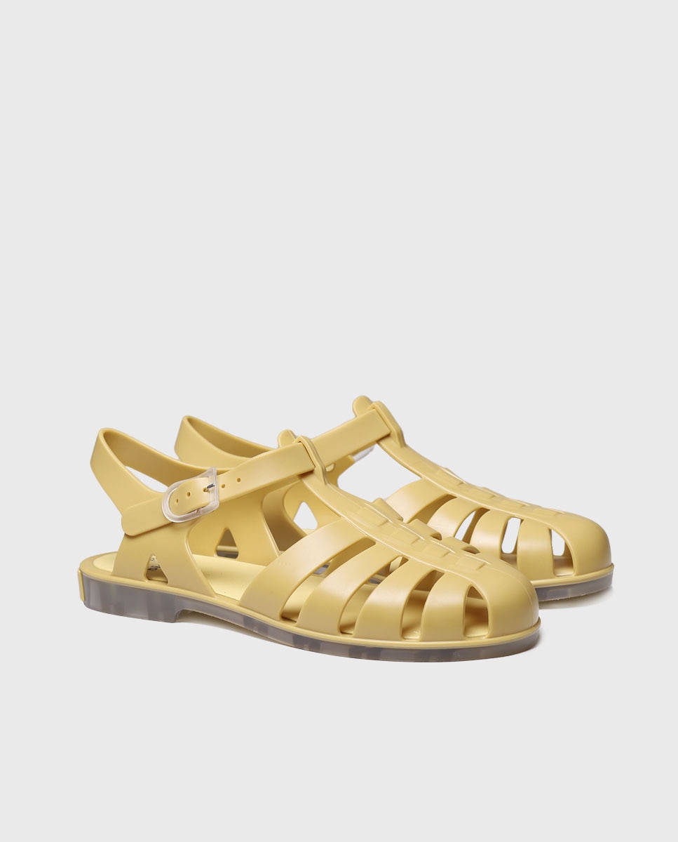 Cangrejeras de mujer de goma con hebilla - Toni Pons - Amarillo Amarillo-2