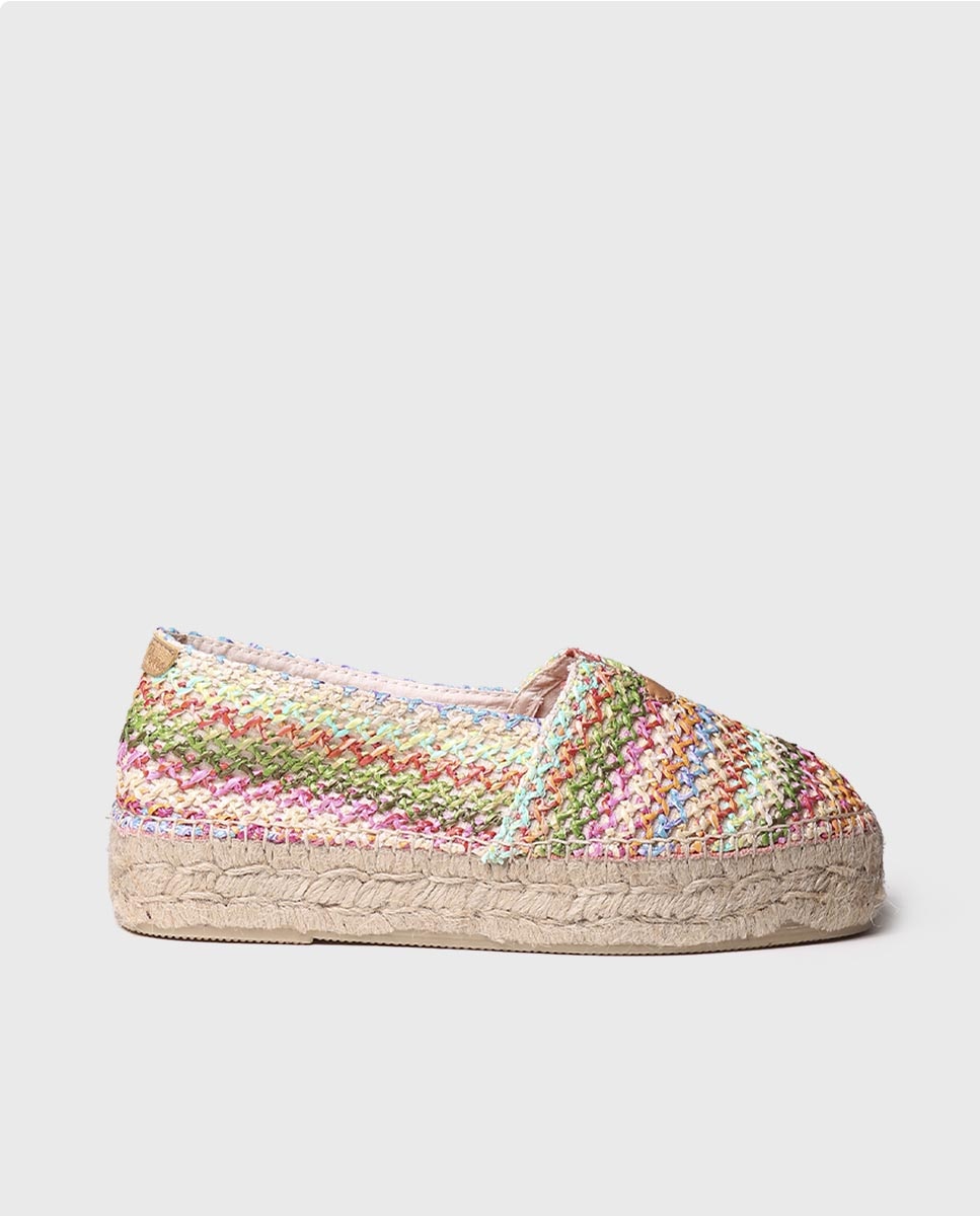 Alpargatas planas de mujer de tejido estampado - Toni Pons - Multicolor Multicolor-1