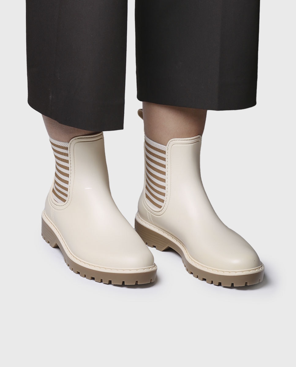 Imagen 4 de Botines de agua de mujer de goma con elásticos - Marrón Marrón