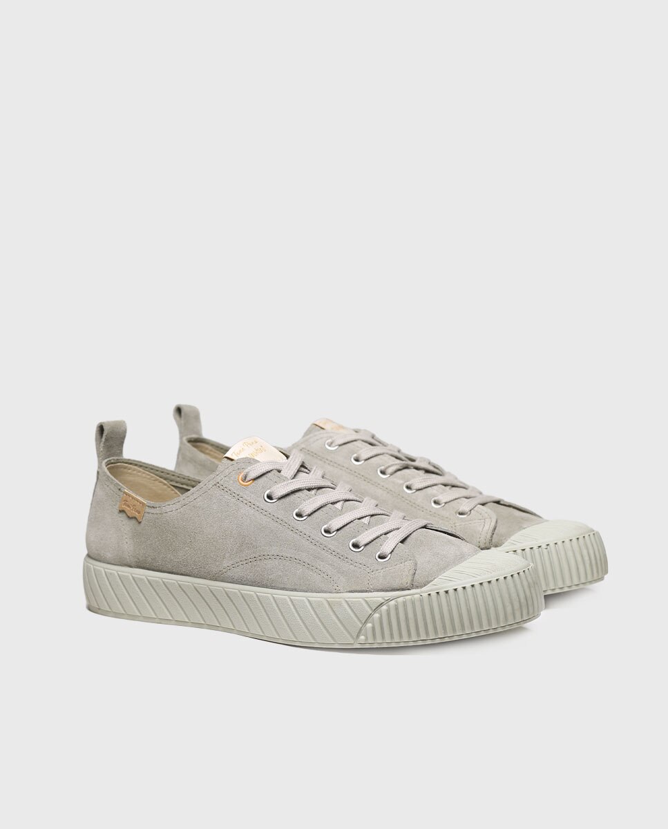 Zapatillas de serraje de hombre en tonos lisos con cordones - Toni Pons - Verde Verde-2