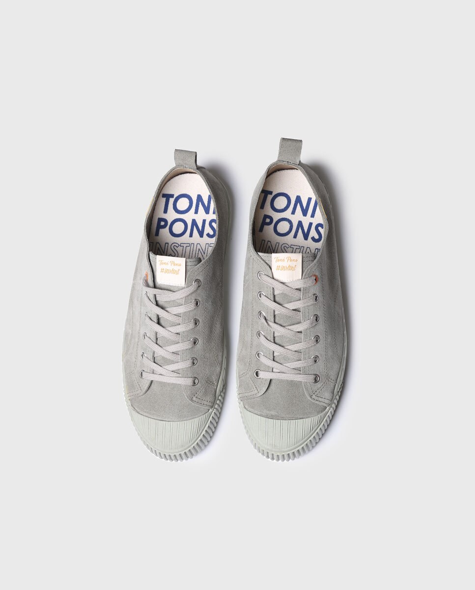 Zapatillas de serraje de hombre en tonos lisos con cordones - Toni Pons - Verde Verde-3