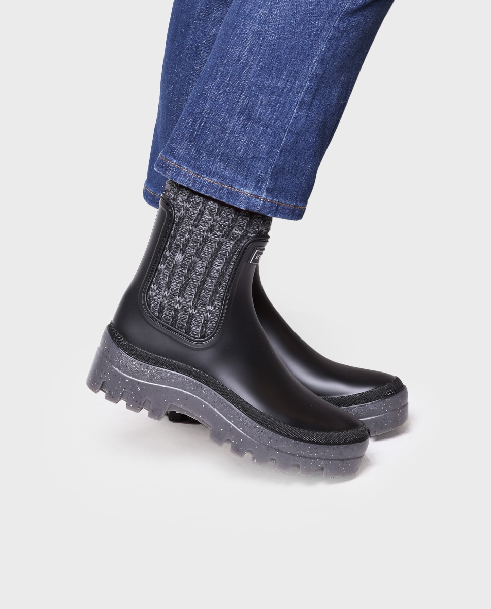 Botines de agua de mujer con plataforma - Toni Pons - Negro Negro-4