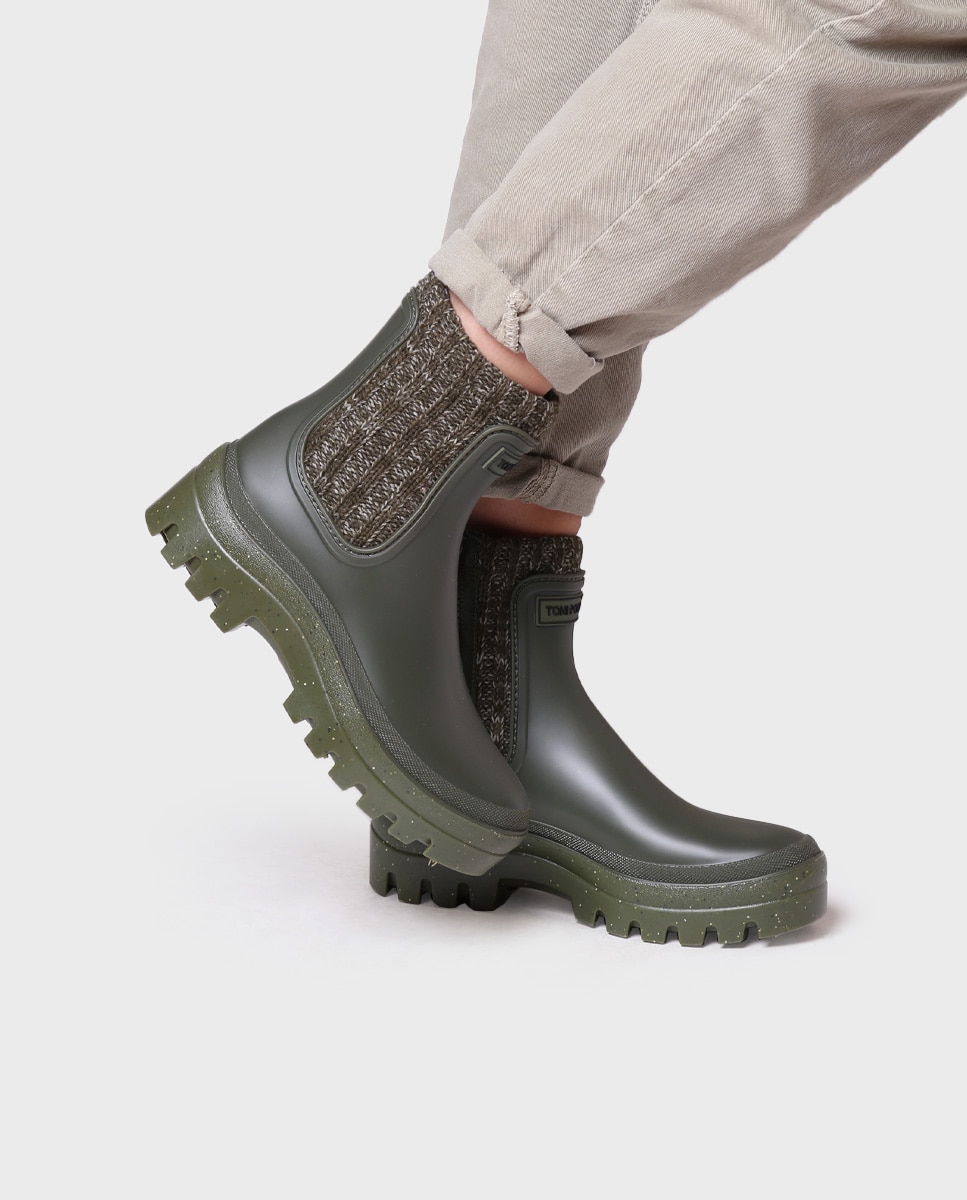 Botines de agua de mujer con plataforma - Toni Pons - Kaki Kaki-4