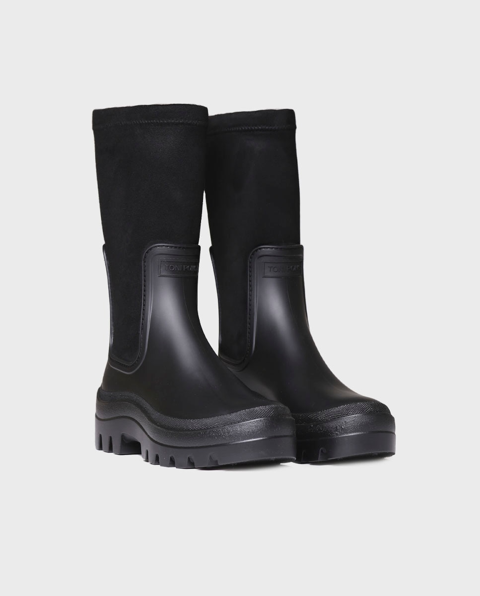 Botas de agua de mujer de goma con suela antideslizante - Toni Pons - Negro Negro-2