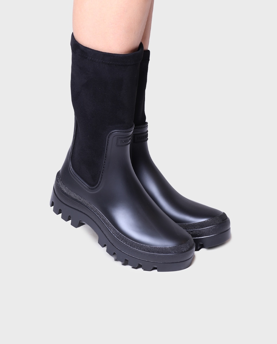 Botas de agua de mujer de goma con suela antideslizante - Toni Pons - Negro Negro-4