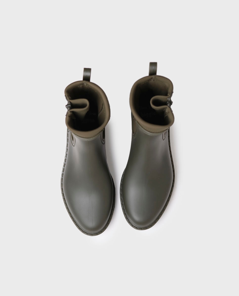 Botines de agua de mujer de caña baja - Kaki Kaki-3