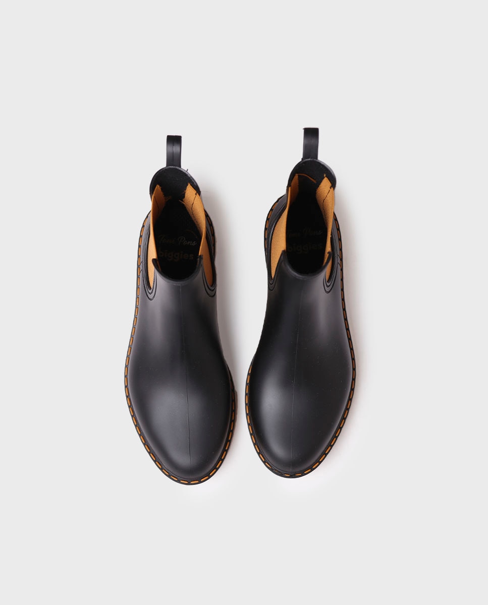 Botines de agua de mujer de goma con elásticos - Toni Pons - Mostaza Mostaza-3