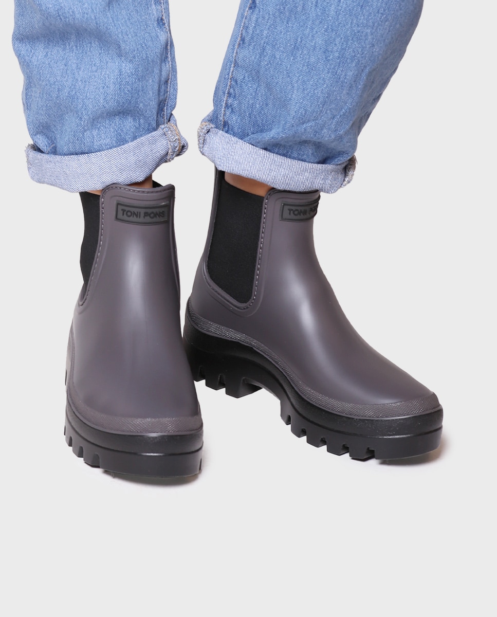 Botines de agua de mujer con plataforma - Toni Pons - Gris Gris-4