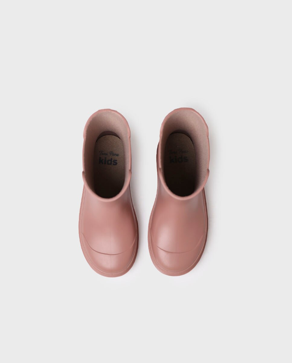 Botas de agua de niños de goma antideslizante - Toni Pons - Rosa Rosa-3