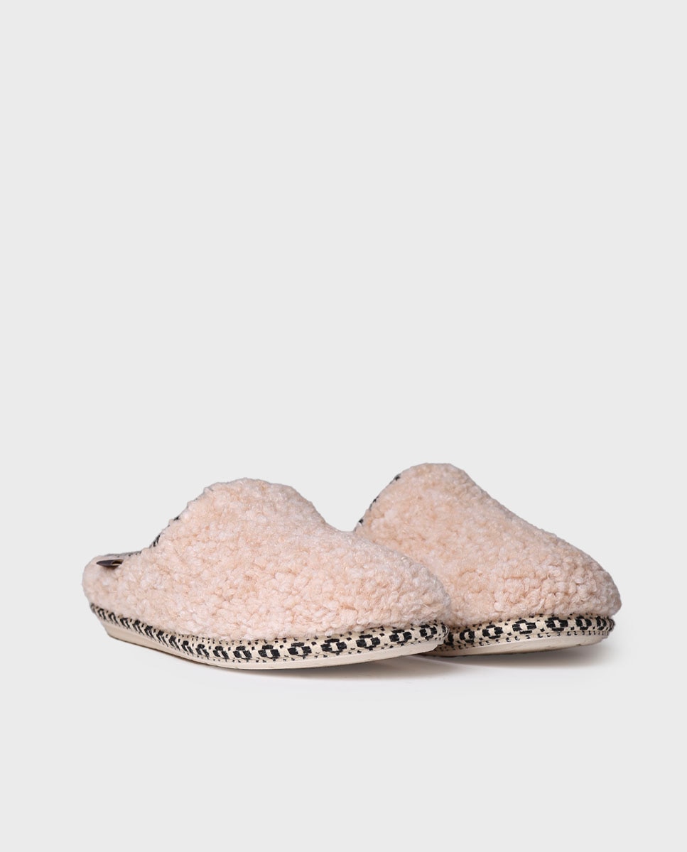Zapatillas de casa cerradas de mujer de borrego - Toni Pons - Beige Beige-2