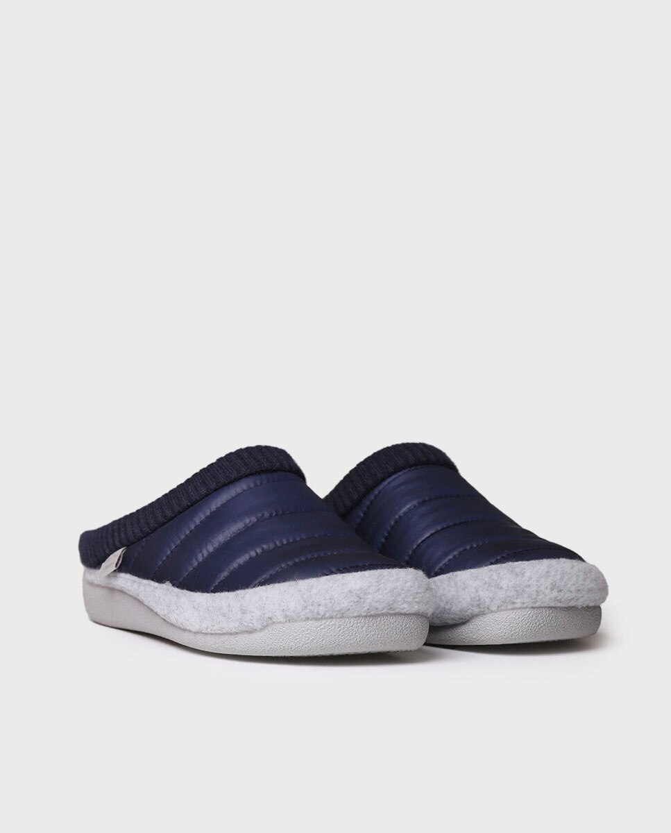 Zapatillas de casa cerradas de mujer tipo zueco - Toni Pons - Azul marino Azul marino-2