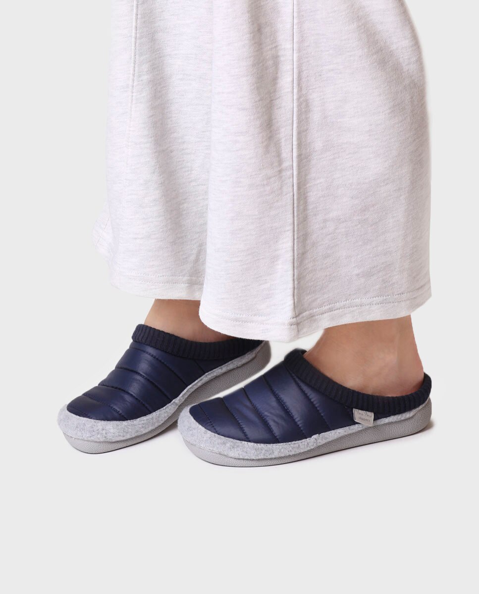 Zapatillas de casa cerradas de mujer tipo zueco - Toni Pons - Azul marino Azul marino-4