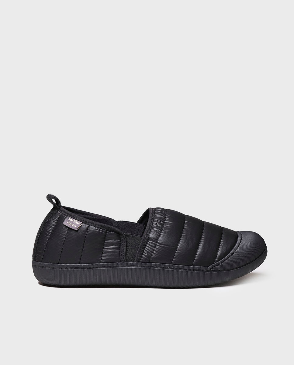 Zapatillas de casa de hombre de tejido acolchado - Toni Pons - Negro Negro-1