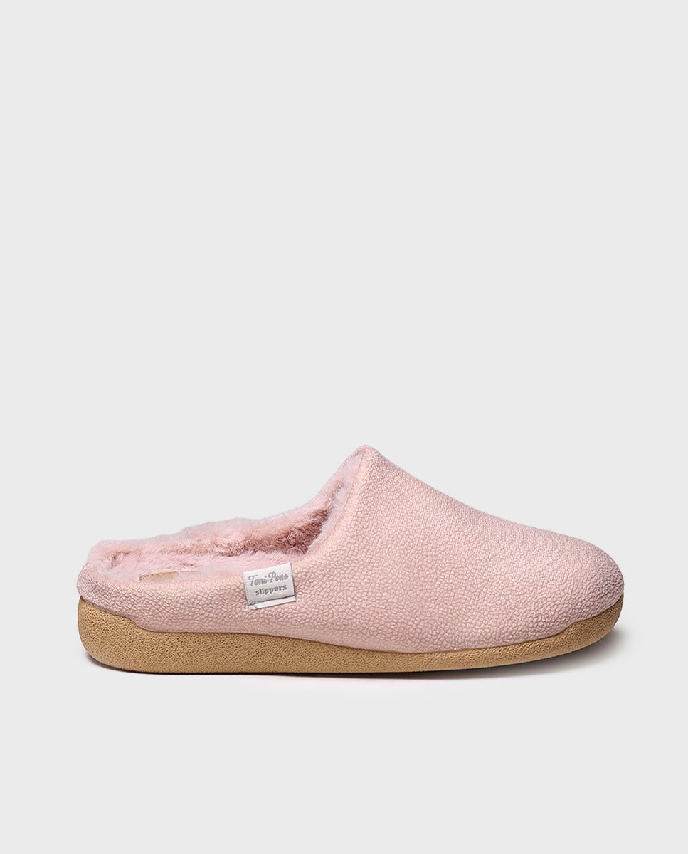 Zapatillas de casa cerradas de mujer tipo zueco - Toni Pons - Rosa Rosa-1