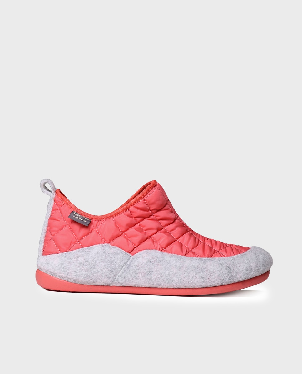 Zapatillas de casa cerradas de mujer de tejido acolchado - Toni Pons - Coral Coral-1