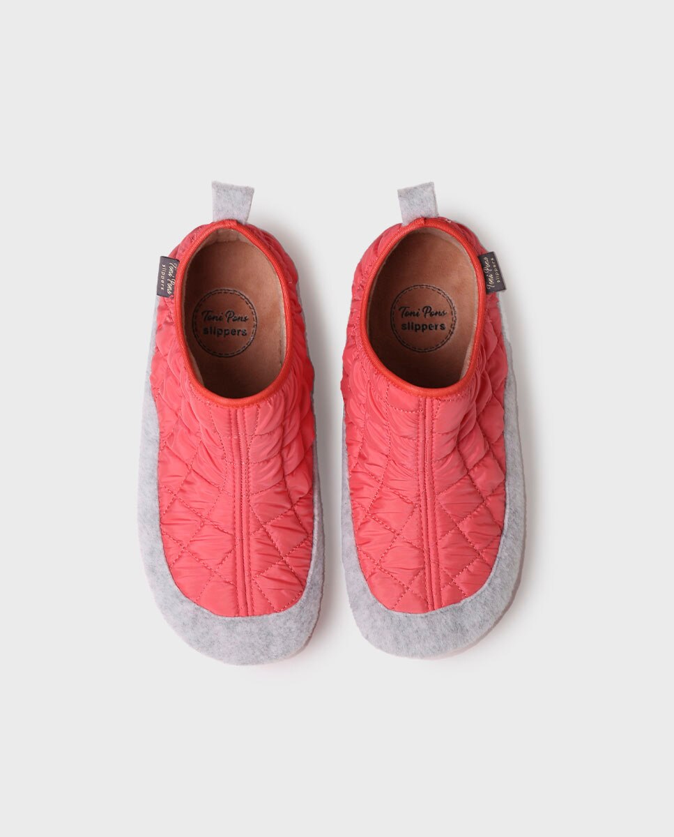 Zapatillas de casa cerradas de mujer de tejido acolchado - Toni Pons - Coral Coral-3