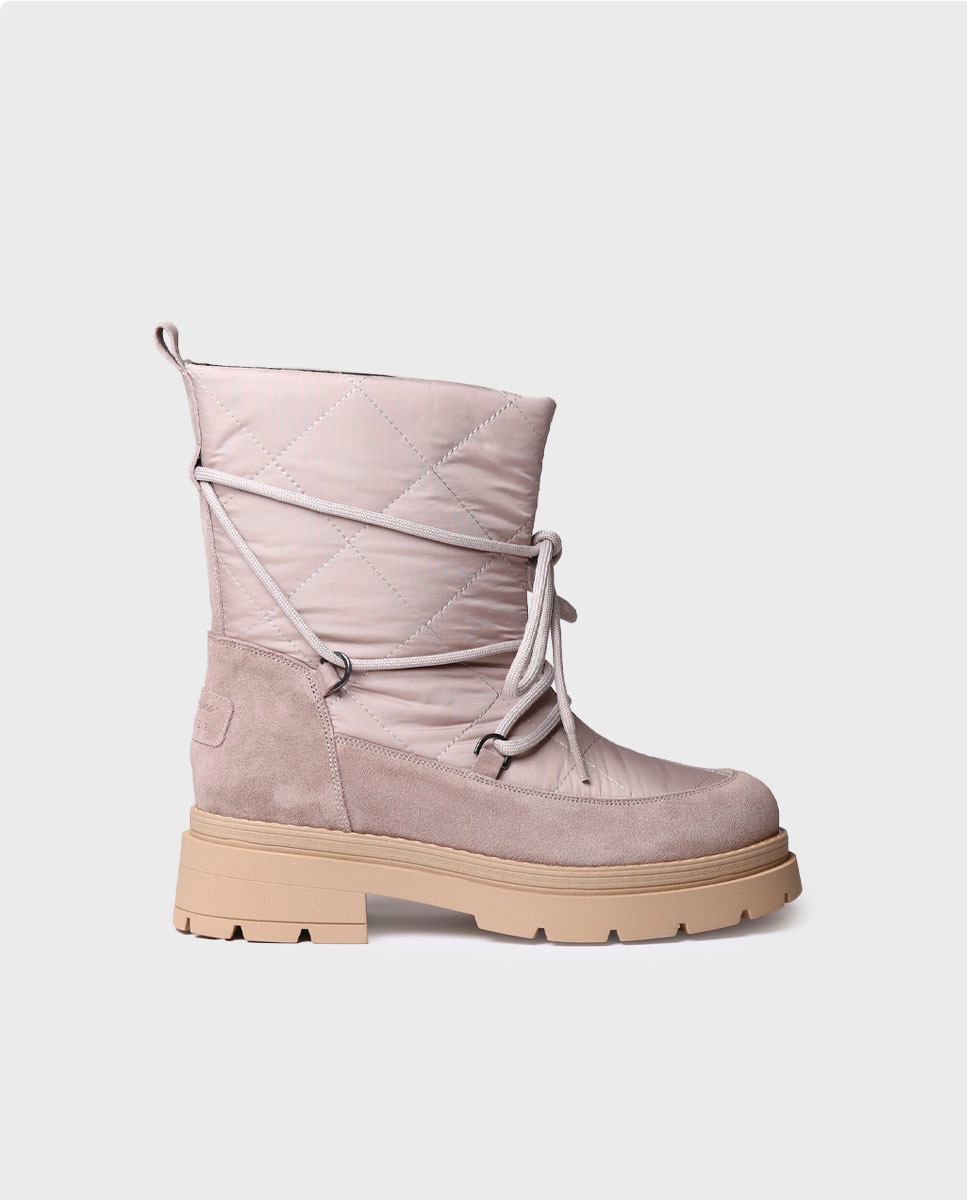Botas de mujer tipo descanso de tejido acolchado - Toni Pons - Gris Gris-1