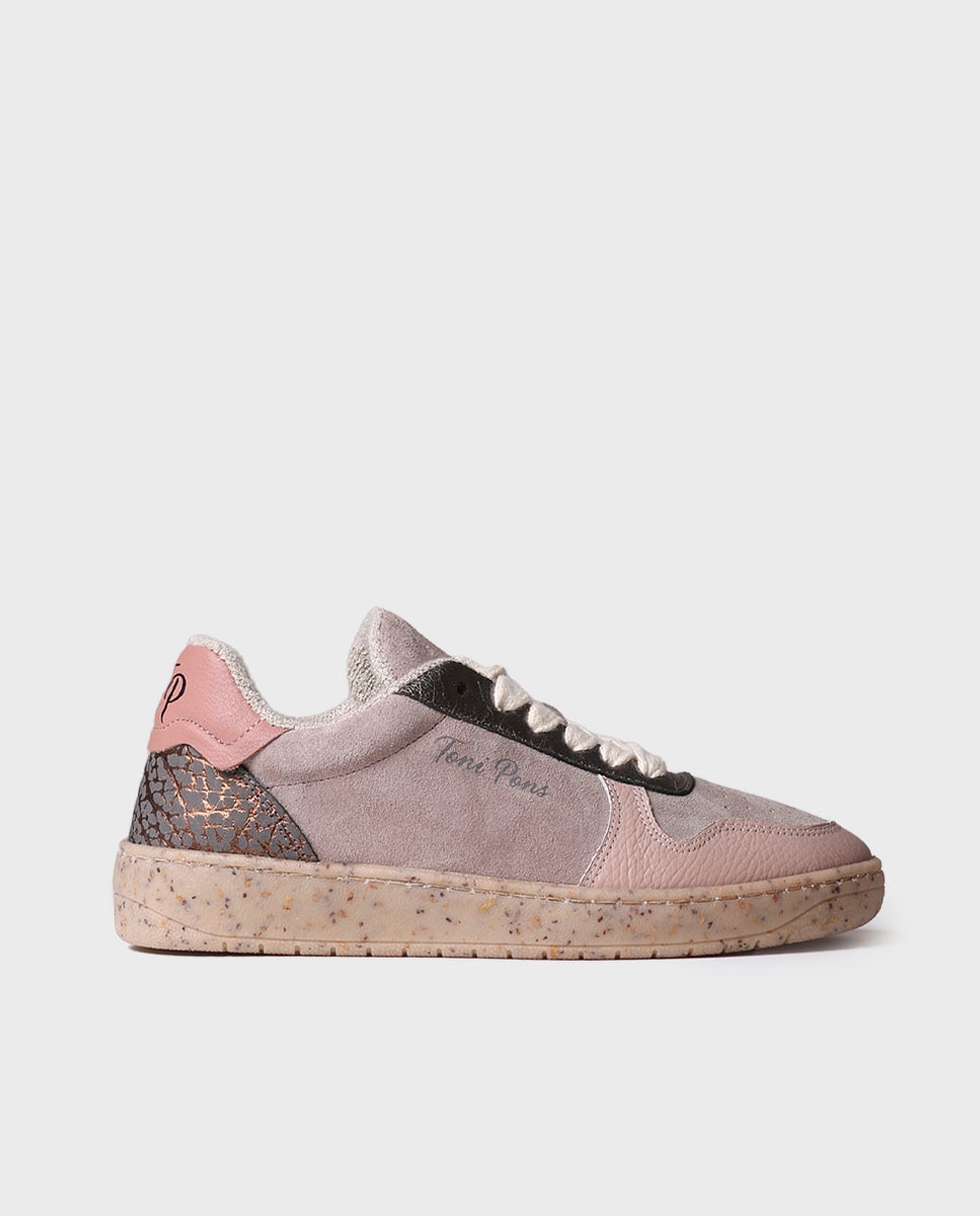 Zapatillas de piel de mujer de serraje con cordones - Toni Pons - Topo Topo-1