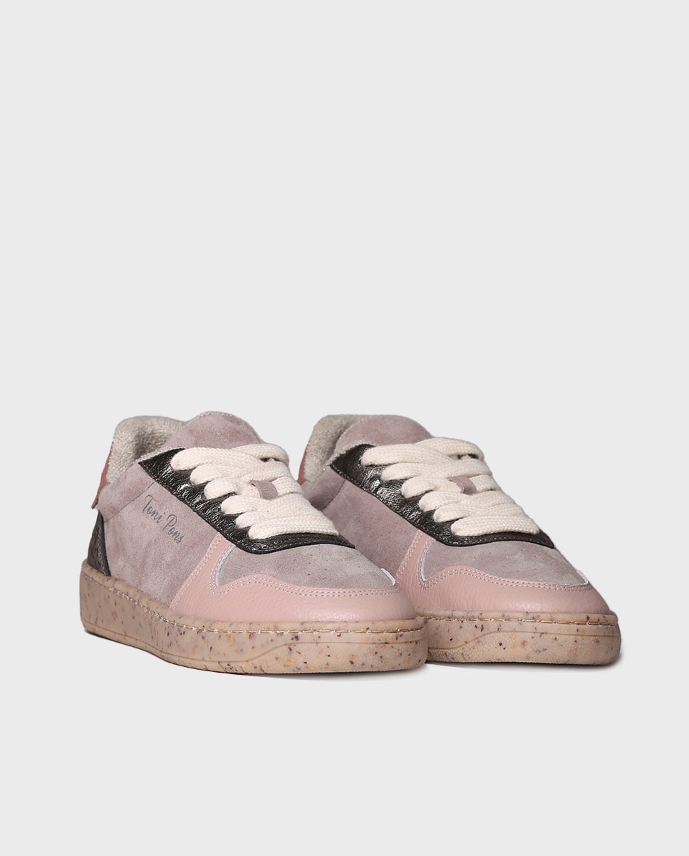 Zapatillas de piel de mujer de serraje con cordones - Toni Pons - Topo Topo-2