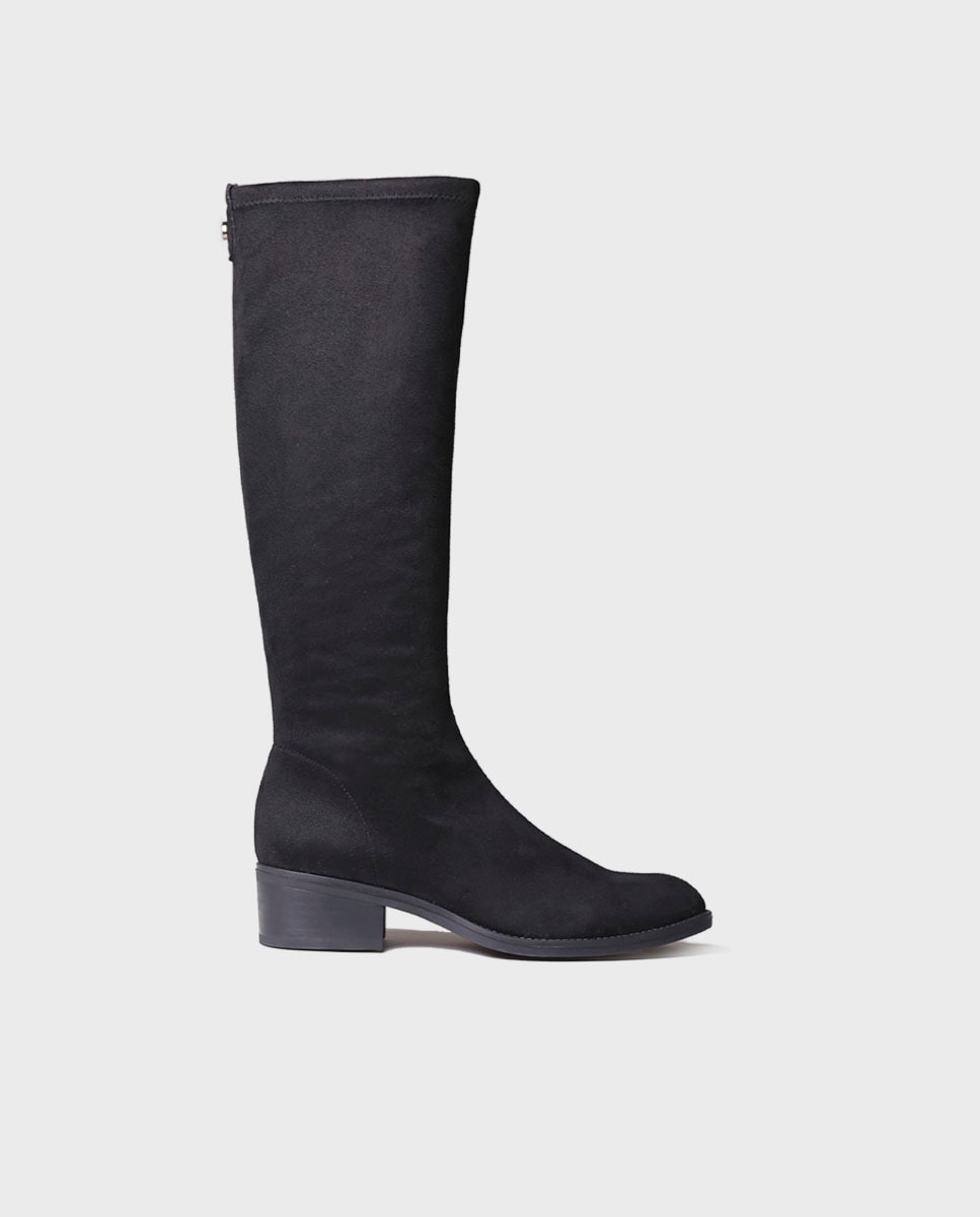 Botas de mujer de piel serraje con suela antideslizante - Toni Pons - Negro Negro-1