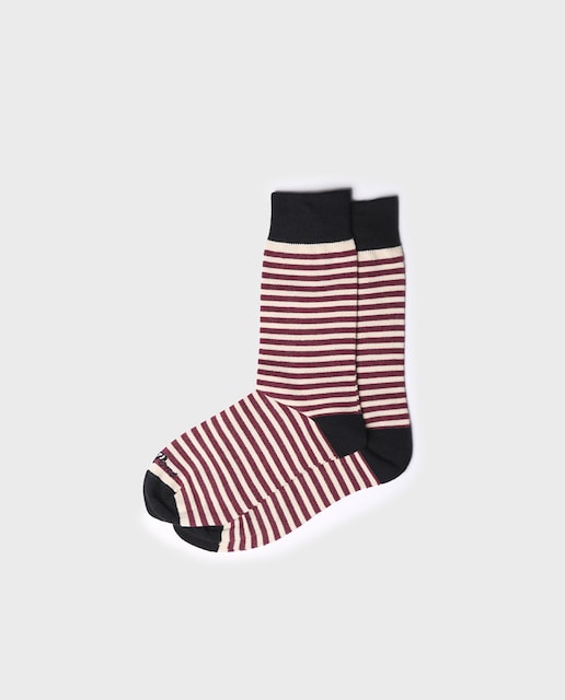 Imagen 0 de Calcetines de algodón de hombre de rayas